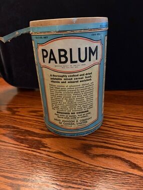 Vintage Pablum container